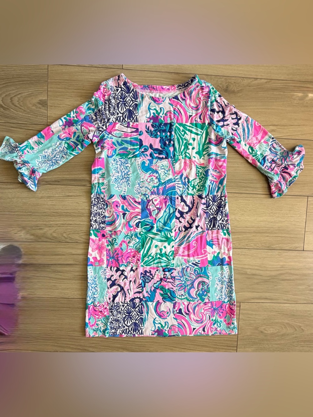 Lilly Pulitzer Girls Mini Sophie Ruffle Dress Sz 12-14